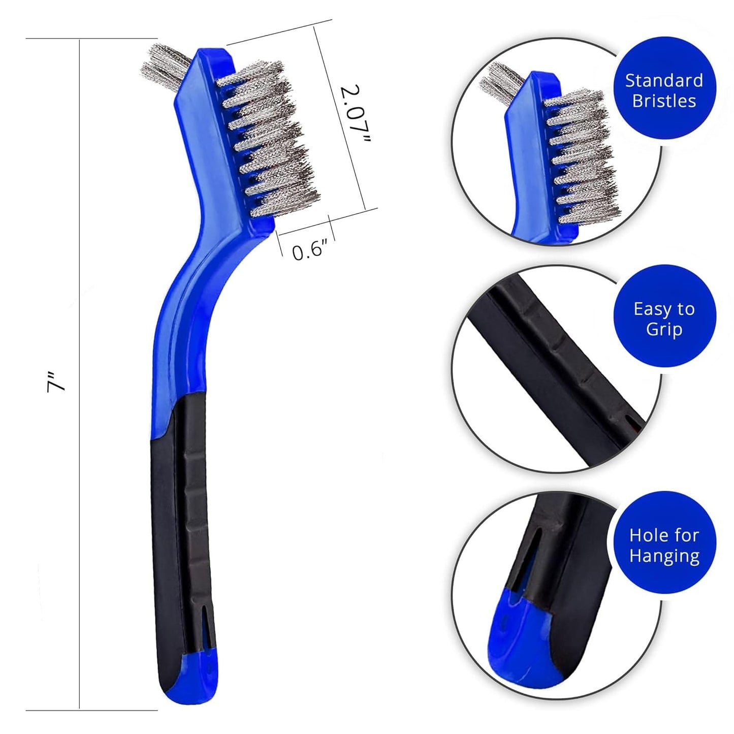 Wire Brush Steel Rust Removal