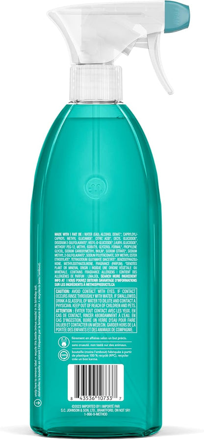 Method Foaming TUB+TILE CLEANER, Eucalyptus Mint, 28 Ounce, 1 pack, Packaging May Vary