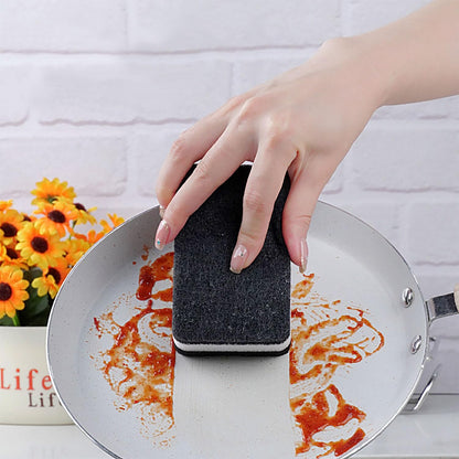Kitchen Cleaning Sponges, 6 Pack Heavy Duty Scrub Sponges Cleans Fast Non-Scratch Sponge for Washing Dishes and Cleaning Kitchen (Black)