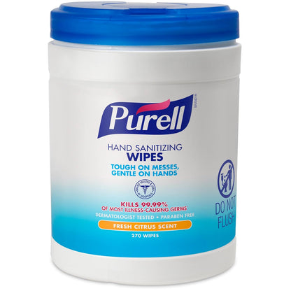 Purell Hand Sanitizing Wipes, Clean Refreshing Scent, 40 Count Hand Wipes Canister (Pack of 6) - 9120-06-CMR