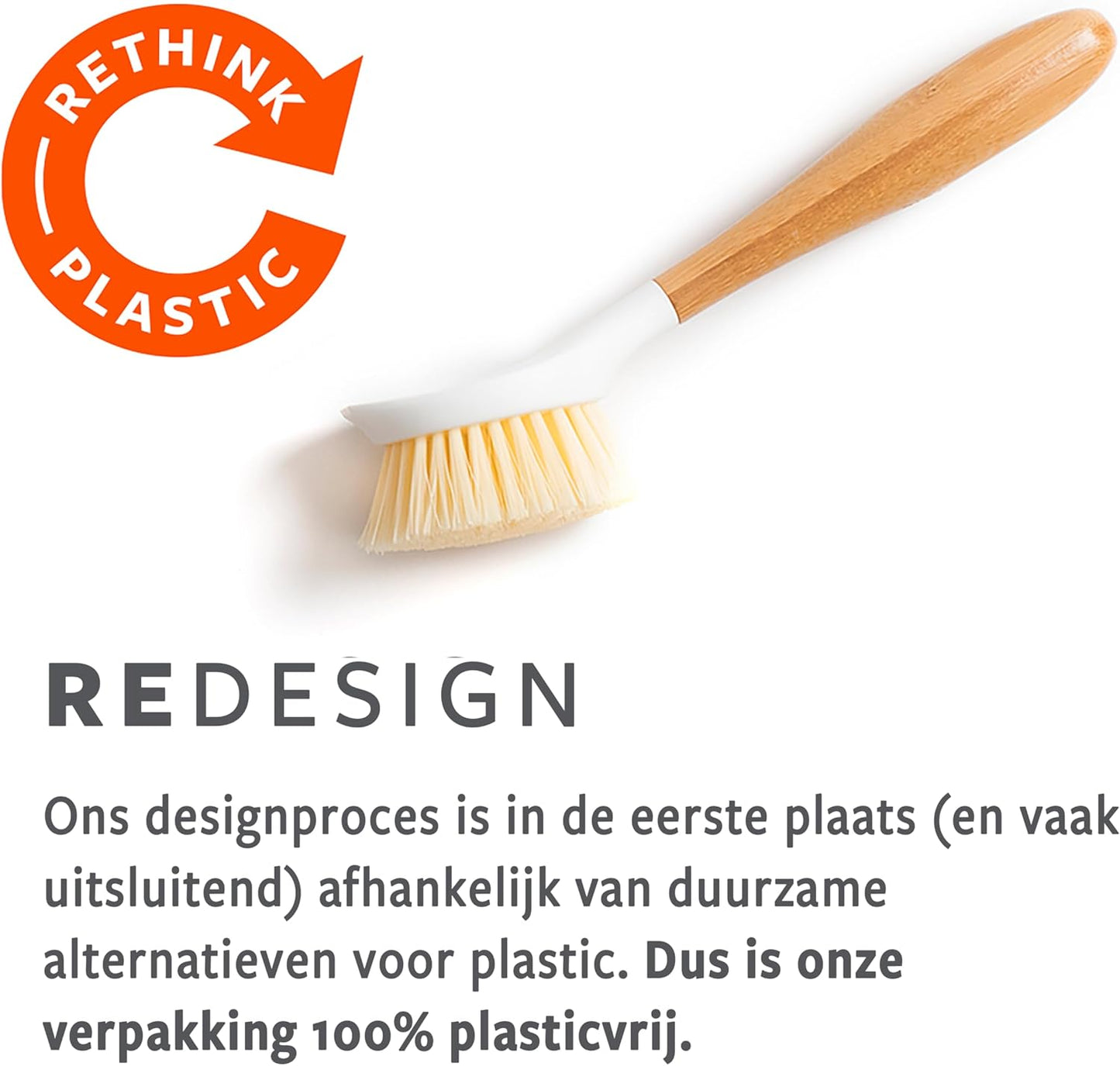 Full Circle Double Dish Brush Set – Durable Scrub Brushes for Dishes, Pots, Pans, and Cast Iron, Includes Be Good & Tenacious C, Sustainable 2-Pack
