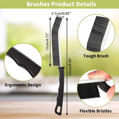 Crevice Cleaning Brush,12 Pcs Cleaning Supplies Cleaning Brush Tools,Hard Bristle Cleaning Brushes for Household Use Bathroom Tiles Kitchen Corner,Sink,Teapot, Bottle,Blender Practical and Durable