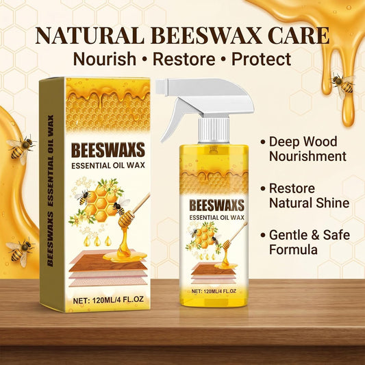 Natural Beeswax Repairing And Care Spray, Beeswax Wood Polish, Bees Wax Furniture Polish And Cleaner, Beeswax Spray, Restores Shine & Removes Scratches, For Wood, Furniture (1PC)