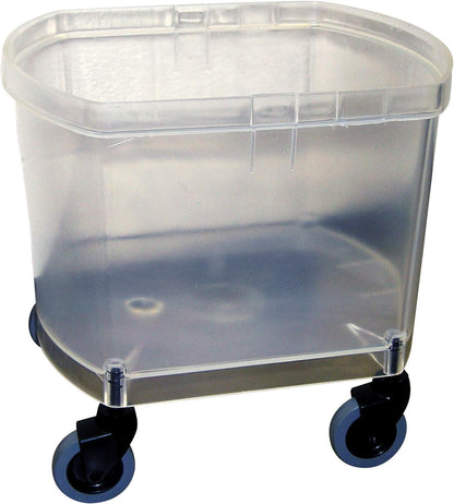 Albino Rhino Transparent Mop Bucket with Wringer - 100% Metal-Free - Inmate-Safe for Corrections Facilities