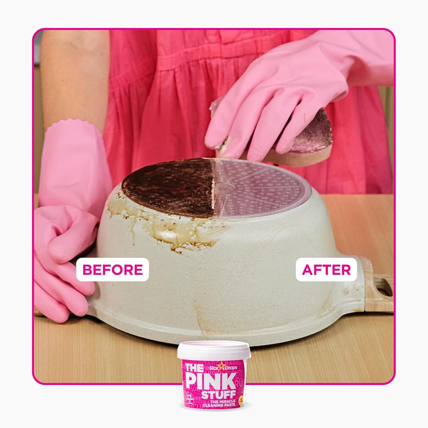 Stardrops - The Pink Stuff - Miracle Cleaning Ultimate Bundle – Paste, Multi-Purpose Spray, Bathroom Foam Spray, and Cream Cleaner – Ideal for Kitchens, Bathrooms, Outdoors, and More