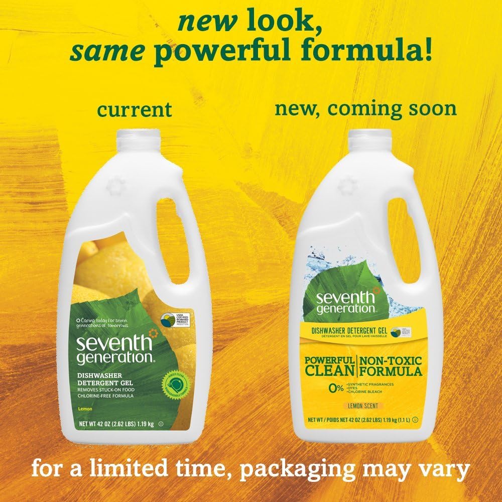 Seventh Generation Free and Clear Dishwasher Detergent Gel 42 Fluid ounce