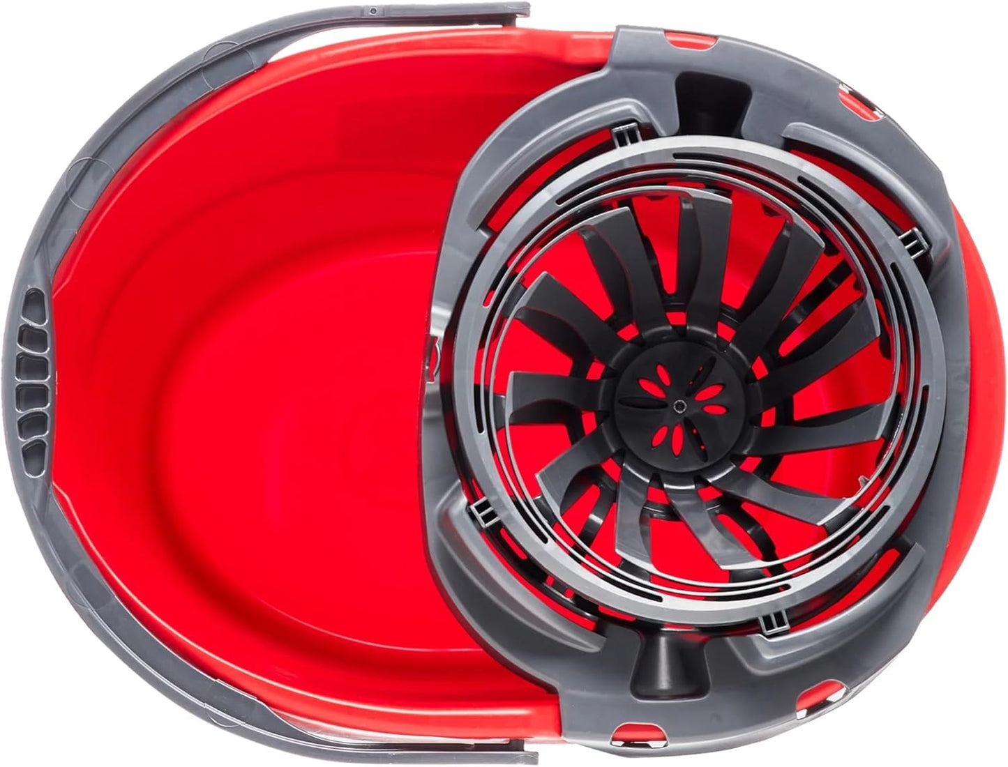 2.5-Gallon mop Bucket with Wringer, red