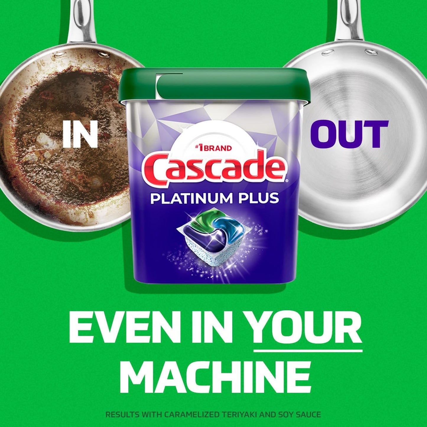 Cascade Platinum Plus ActionPacs Dishwasher Detergent Pods, Dishwasher Soap, Mountain, 52 Count
