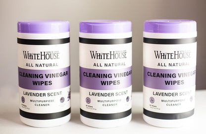 White House Cleaning Vinegar Wipes, Lavender (80 Wipe Count)