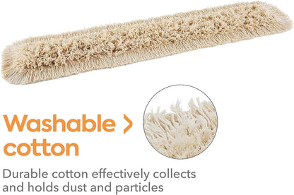 Coastwide Professional Cut-End Dust Mop Head, Cotton, 48" x 5", White