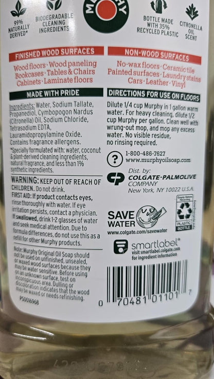 Murphy Oil Soap, Original Formula 16 fl oz (473 ml) - Pack of 2