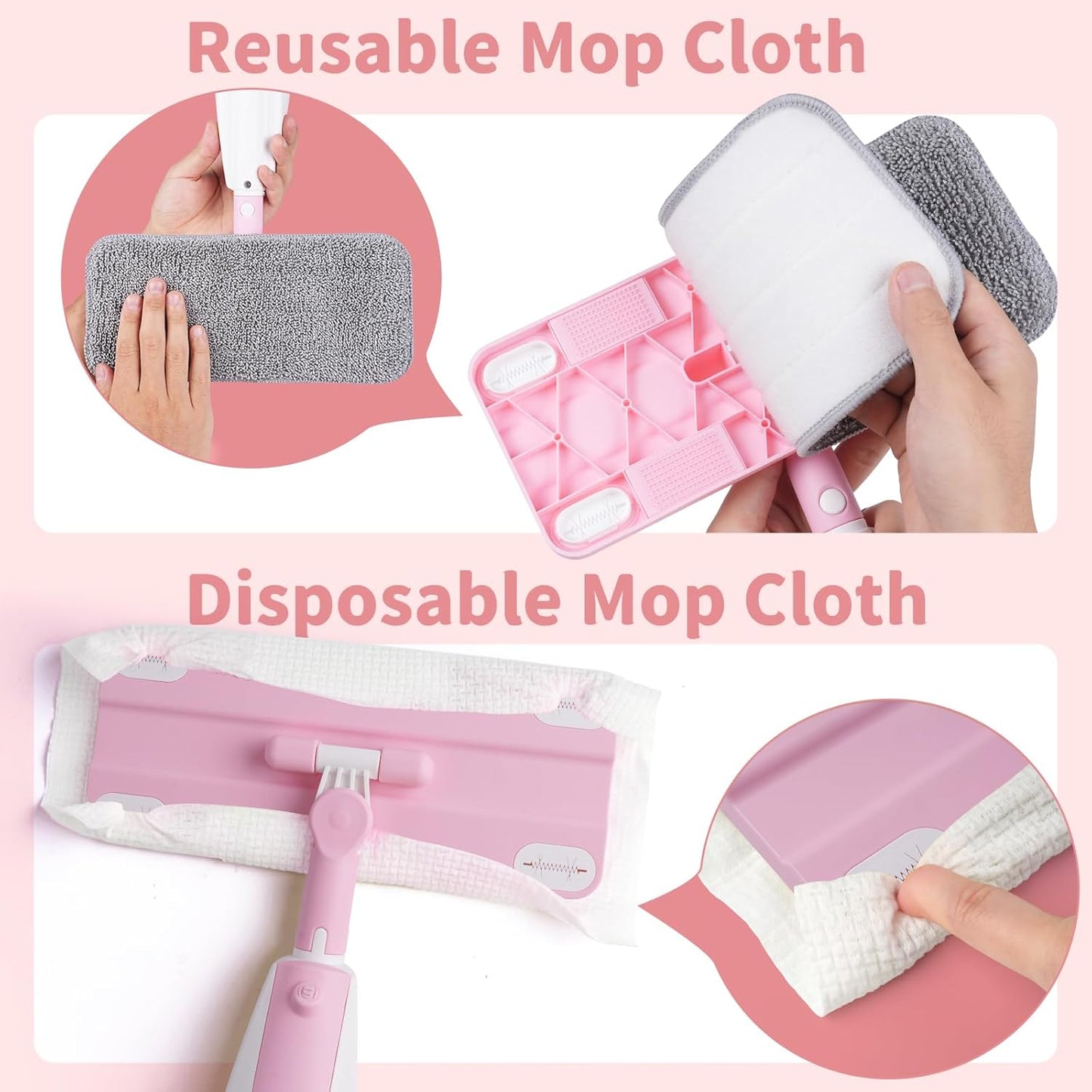 Kids Spray Mop, Fun & Functional Toddler Mop Cleaning Set,Real Working Mini Mop, Pretend Play Toy –Includes Spray Bottle,Washable Microfiber Pads, Montessori Kids Cleaning Toy Set -Green