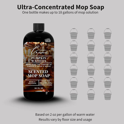Lapew Santal Scented Mop Soap - Luxury Floor Cleaner Concentrate for Mopping Tile, Laminate, Vinyl & Hardwood | Streak-Free, Low-Foam | 36 oz - Colors B