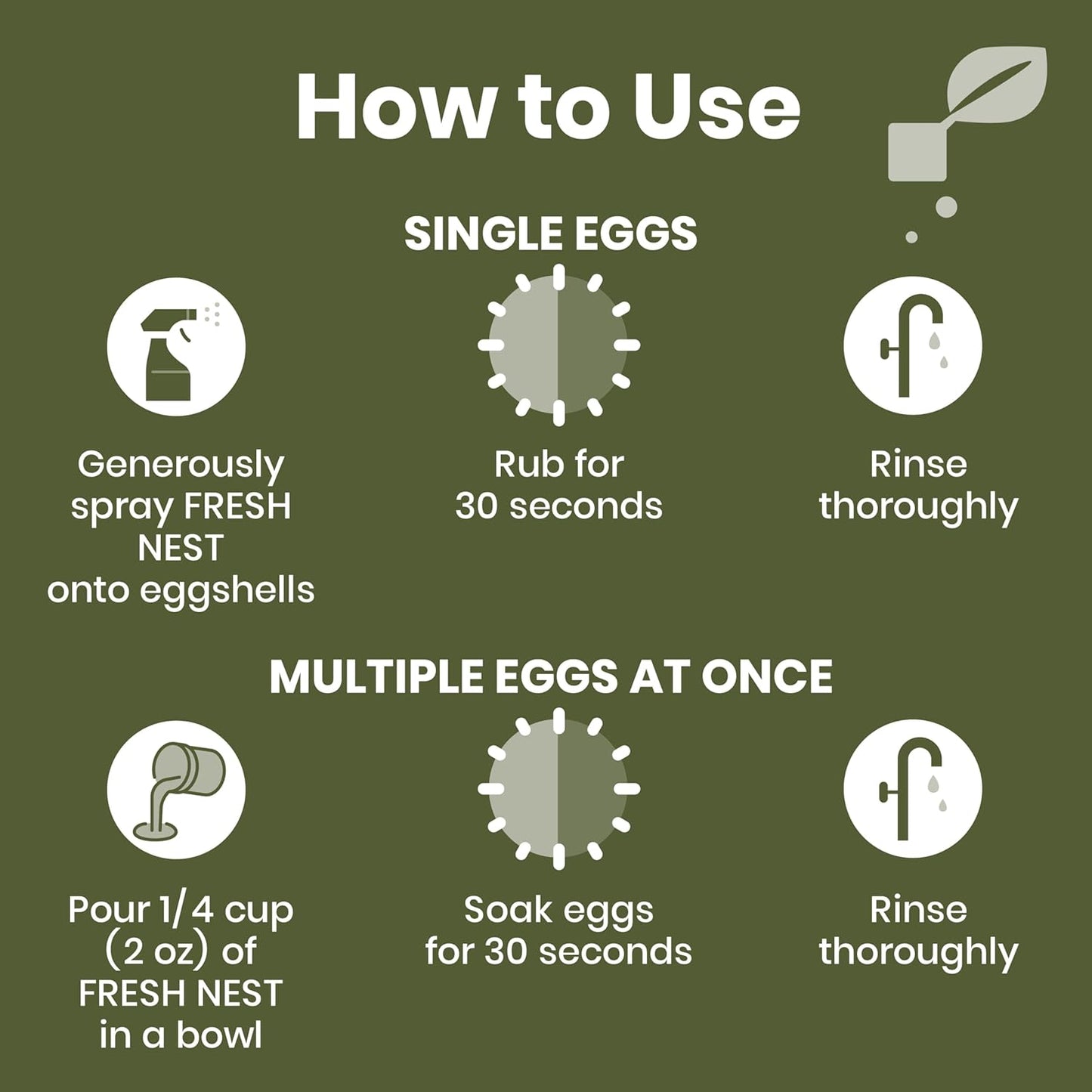 Clean Republic Good Salt Pet Fresh Nest Egg Wash Spray, Natural Cleaner for Freshly Laid Eggs, Made in the USA, 32 Ounce Bottle