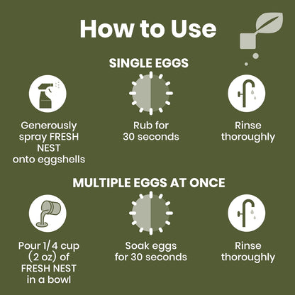 Clean Republic Good Salt Pet Fresh Nest Egg Wash Spray, Natural Cleaner for Freshly Laid Eggs, Made in the USA, 32 Ounce Bottle