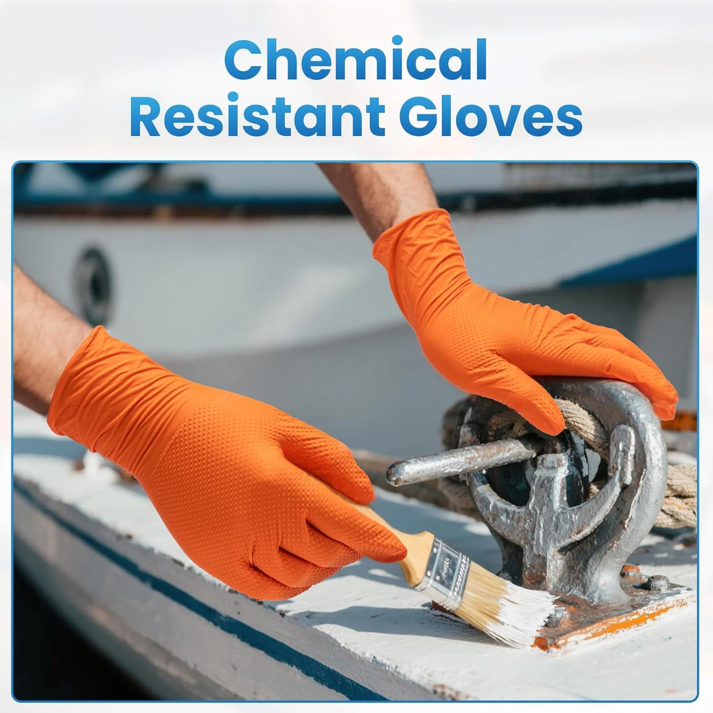 Borje Nitrile Gloves Large, 100 Count Disposable Gloves, Black, Latex-Free Powder-Free, Medical Exam, Food Safe, Cleaning, Cooking
