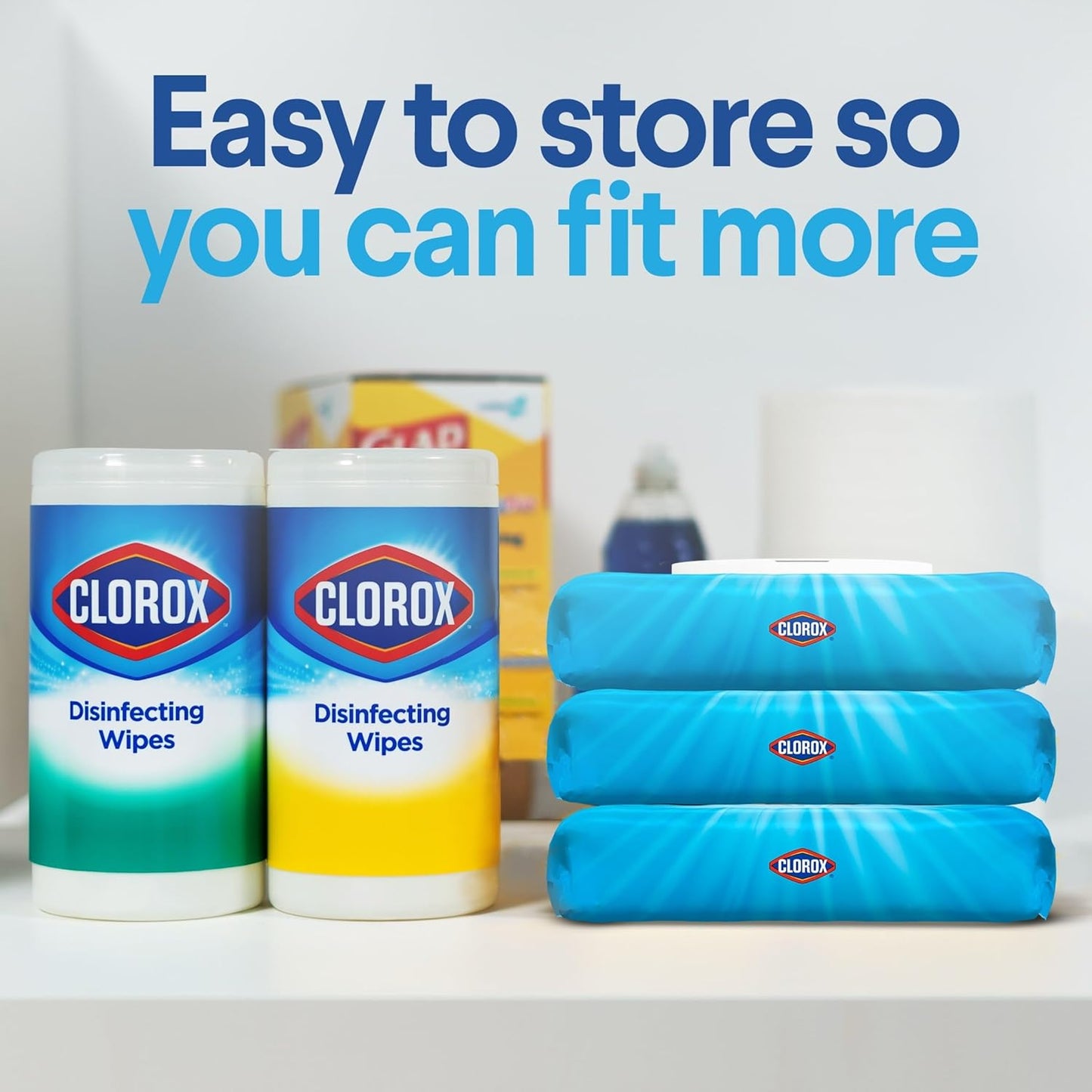 Clorox Disinfecting Wipes, Bleach Free Cleaning Wipes, Fresh Scent, 75 Count (Package May Vary)