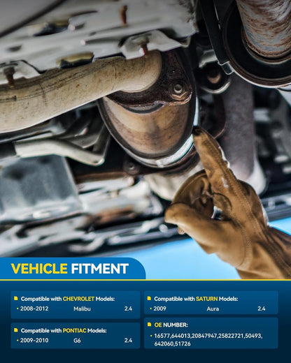 PHILTOP Left and Right Catalytic Converter Replacement For 2005-2010 300 2.7/3.5L V6 RWD, 2006-2010 Charger 2.7/3.5L V6 RWD, 2005-2008 Magnum 2.7/3.5L V6 RWD Replace 55434, 55433 (EPA Compliant) - Colors A