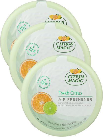 Citrus Magic Odor Absorbing Solid Air Freshener, Fresh Citrus, 8-Ounce, Pack of 1