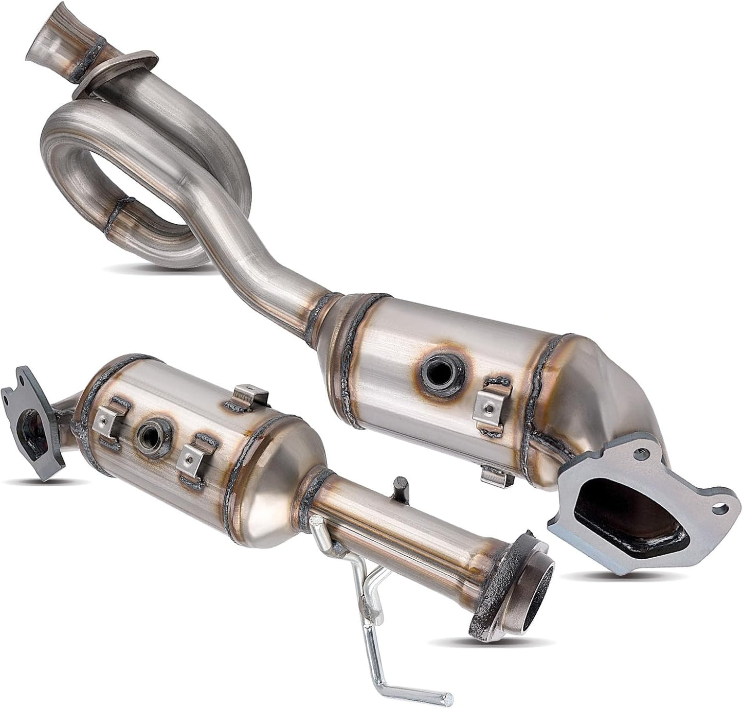 PHILTOP Left and Right Catalytic Converter Replacement For 2005-2010 300 2.7/3.5L V6 RWD, 2006-2010 Charger 2.7/3.5L V6 RWD, 2005-2008 Magnum 2.7/3.5L V6 RWD Replace 55434, 55433 (EPA Compliant) - Colors C
