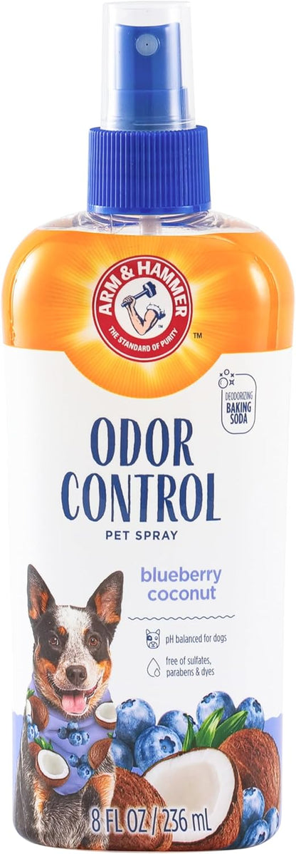 Arm & Hammer for Pets Super Deodorizing Dog Spray with Baking Soda for Odor Control, Freshens Coat Between Baths, pH Balanced Formula for Dogs, 8 Fl Oz - 2 Pack