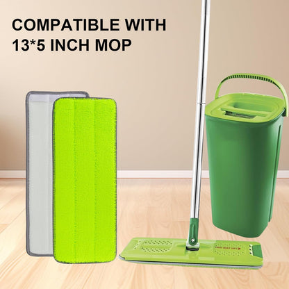 Replacement Microfiber Mop Pads for Libman Rinse 'n Wring Mop and Bucket System, Washable Reusable Wet & Dry Cleaning Refill Head for Multi-Surface Floor-6 Pack
