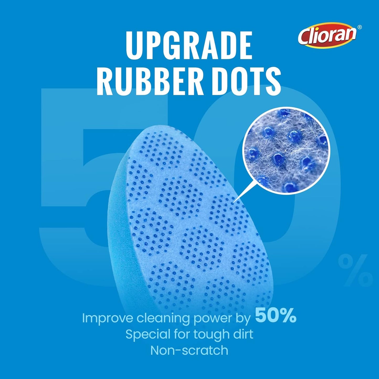 Leak Proof Dishwand Refills with Scrub Dots,Non Scratch Sponge Heads for Dish Wand,20% Thicker Heavy-Duty Scrubber Replacement,Fits Most Handles,Works with All Dish Soaps,Ideal for Kitchen