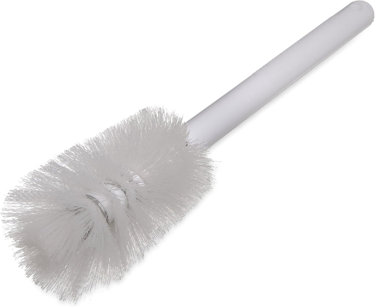 SPARTA Large Water Bottle Brush Ideal for Wide-Mouth Jars, Bottles and Tumblers, Dishwashing Tool with Handle for Home and Commercial Kitchens, Plastic, 12 Inches, White