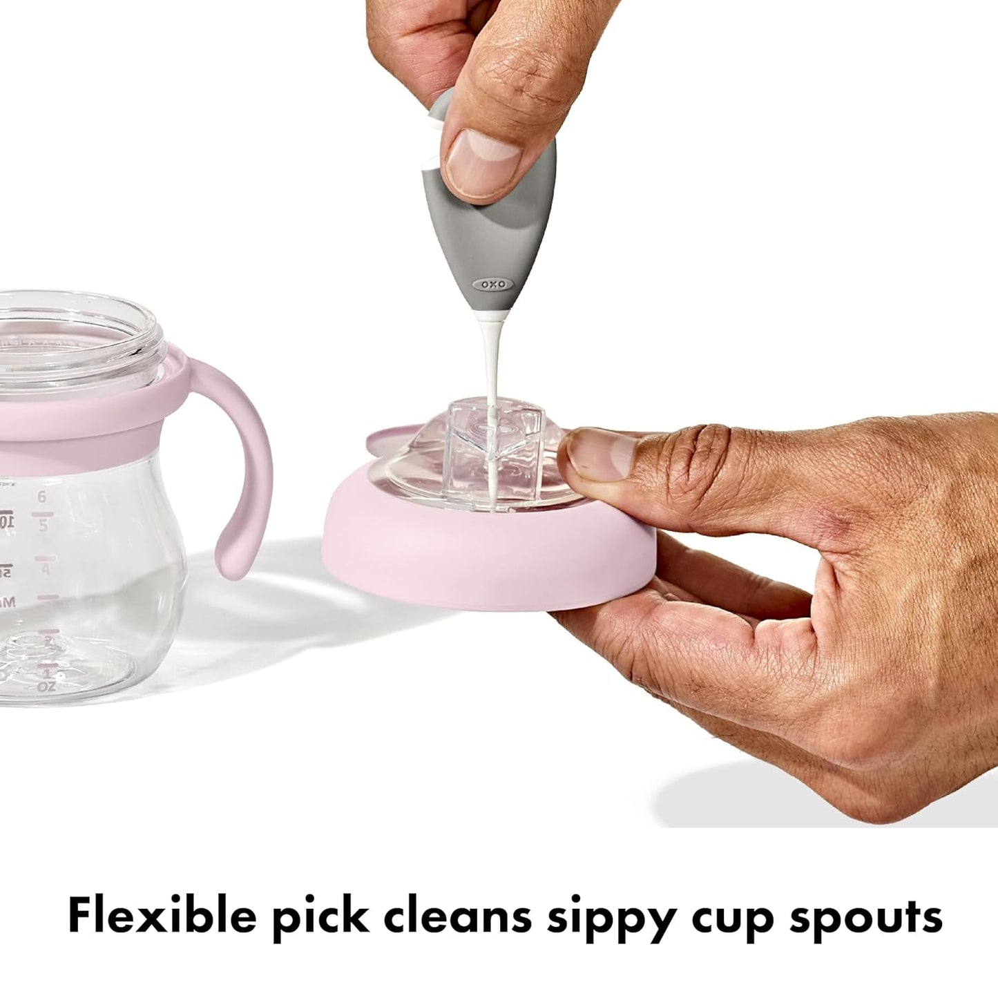 OXO Tot Cleaning Set for Straw & Sippy Cup - Pebble
