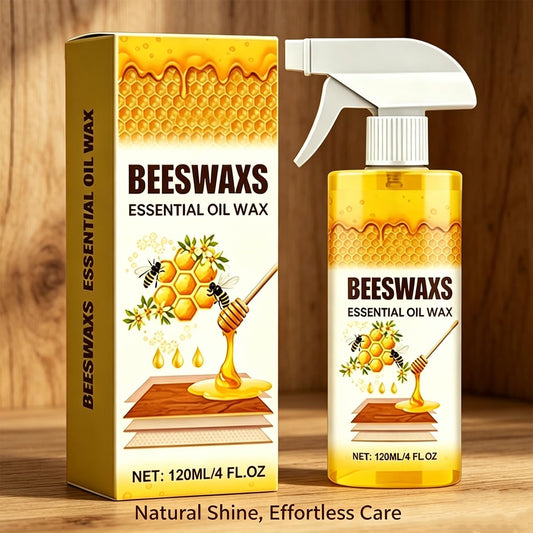 Beeswax Spray Furniture Polish, Wood Cleaner Repairing, Natural Beeswax Care for Living Rooms,Kitchens,Wood Furniture Floors, Restores Shine & Removes Scratches (3PC)