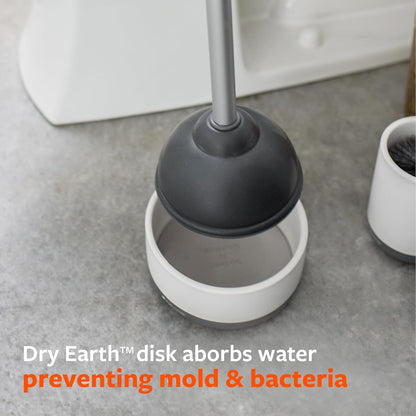 Full Circle Refill Component - Dry Earth Disk for Royal Plunge Toilet Plunger, Instant-Dry Construction for Mold & Mildew Prevention
