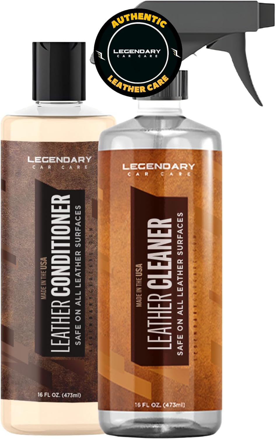 Legendary Leather Cleaner - Colorless Interior Car Cleaner & Interior Detailer - Lifts Dirt, Grime & Spots with a Natural Finish - Car Cleaning Supplies for Your Truck, SUV & Van