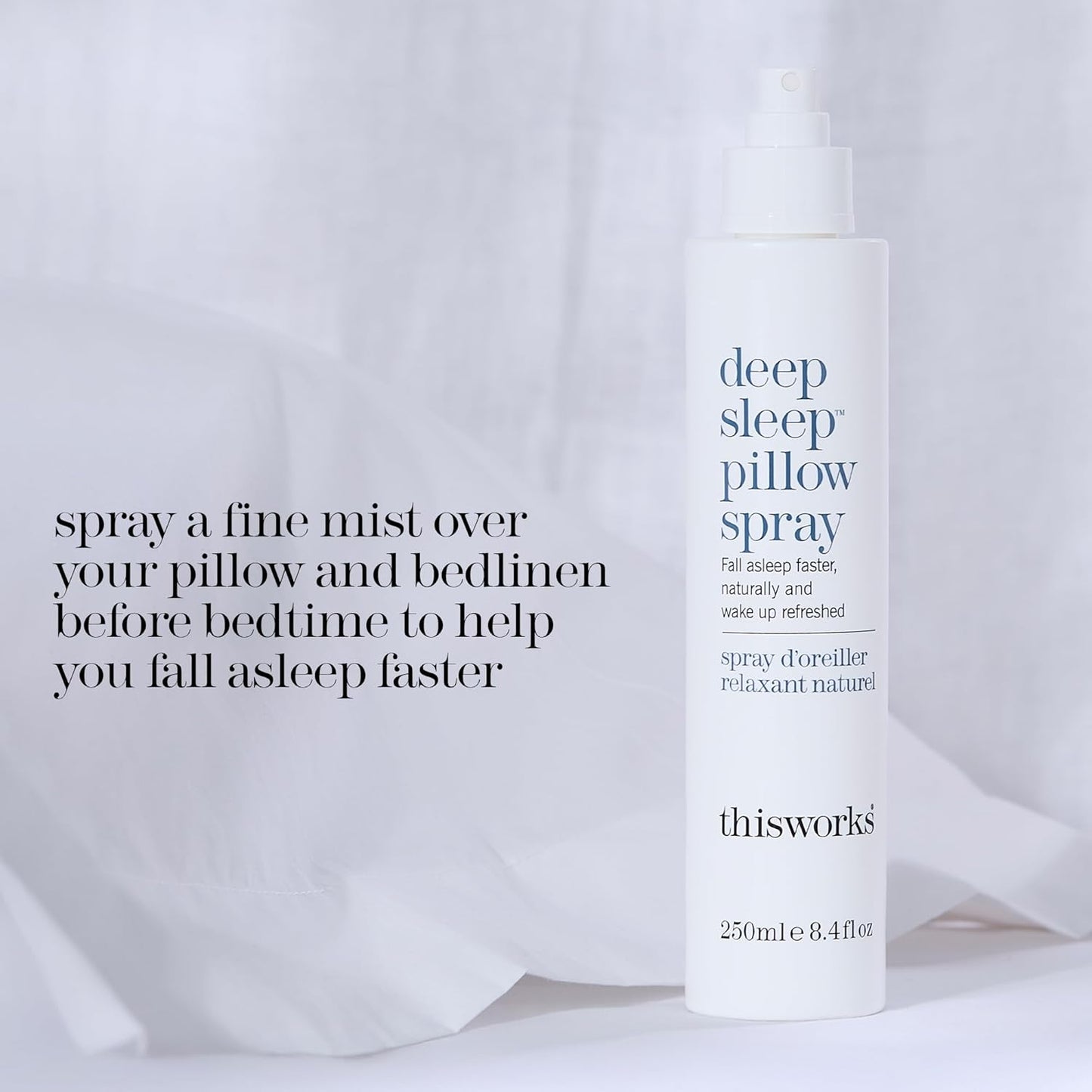 THISWORKS Deep Sleep Pillow Spray – Fast-Acting Natural Formula with Lavender for Relaxation and Restful Sleep – 35 ml (1.2 fl oz) Mini Travel Size