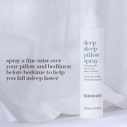 THISWORKS Deep Sleep Pillow Spray – Fast-Acting Natural Formula with Lavender for Relaxation and Restful Sleep – 35 ml (1.2 fl oz) Mini Travel Size