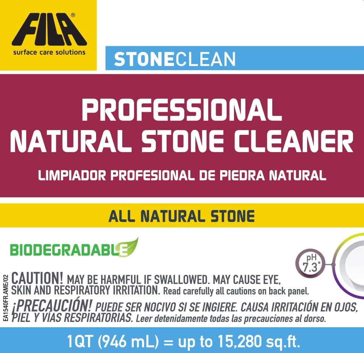 FILA Surface Care solutions STONECLEAN Natural Stone Cleaner, 1 GAL (1QT)