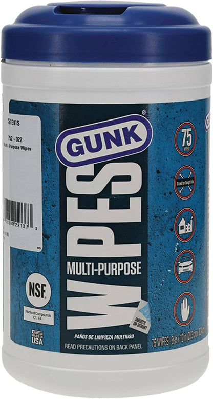 Gunk MPDW30-6PK Wipes 8 x 12 inch, 30-Count, 6 Pack