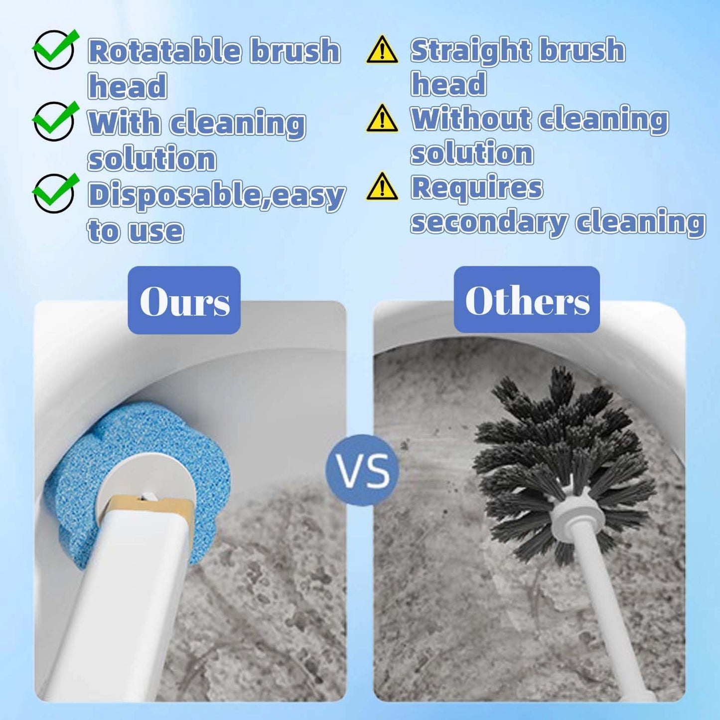Disposable Toilet Brush,Toilet Bowl Brush with Holder,36 Refills Toilet Bowl Cleaner,Toilet Cleaning Supplies,Wall Mounted Toilet Wand Brush Kit for Cleaning and Bathroom Maintenance