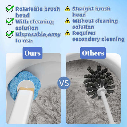 Disposable Toilet Brush,Toilet Bowl Brush with Holder,36 Refills Toilet Bowl Cleaner,Toilet Cleaning Supplies,Wall Mounted Toilet Wand Brush Kit for Cleaning and Bathroom Maintenance