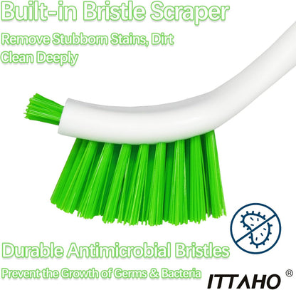3 Pack Dish Brush,Dish Scrub Brush, Kitchen Scrub Brush for Cleaning Dishes, Double Sided Bristles Scrubber Cleaner for Dishes,Sink,Pots,Pans,Bathroom Shower,Tile,Tubs