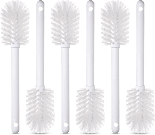 SPARTA Large Water Bottle Brush Ideal for Wide-Mouth Jars, Bottles and Tumblers, Dishwashing Tool with Handle for Home and Commercial Kitchens, Plastic, 12 Inches, White