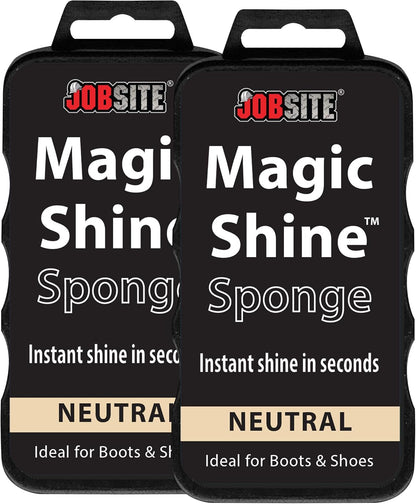 JobSite Instant Express Leather Boot & Shoe Shine Sponge - Neutral