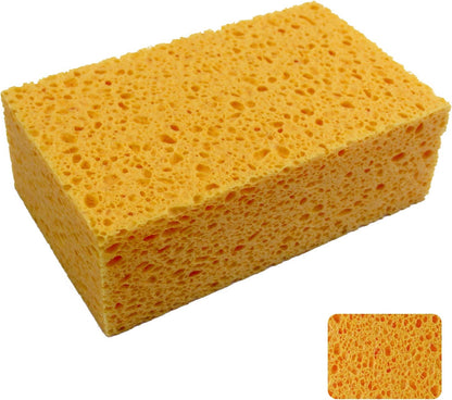 6 x 3.6 x 0.9 Inch JK SP-T22 Large Sponge, Kitchen Sponges, Handy Sponges, Cellulose Sponges, Dish Washing Sponge, Natural Sponge, Car Washing Sponge, Eco Friendly Sponge
