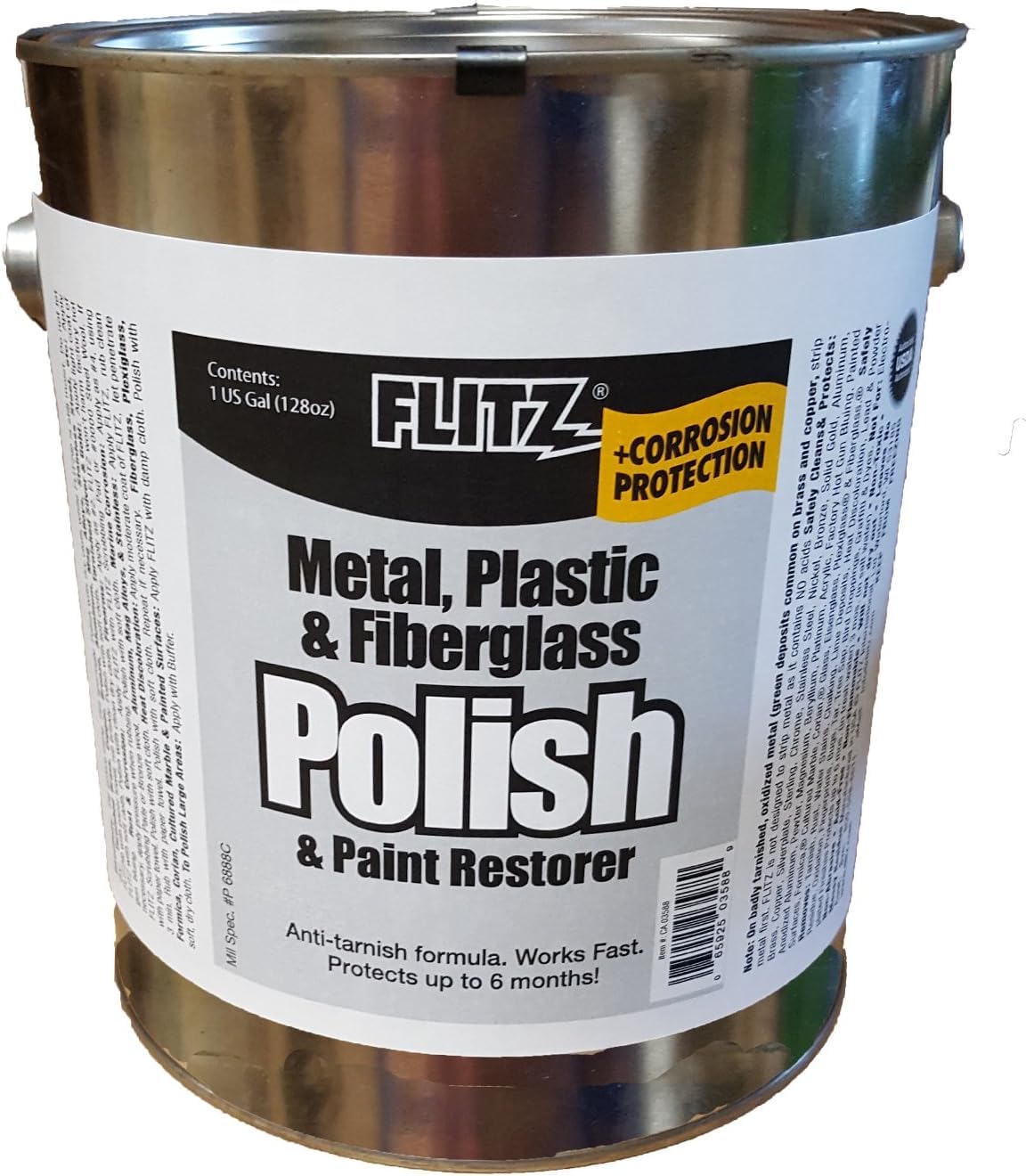 Flitz Metal Polish Paste - 1.76oz USA-Made Polish for Solid Chrome, Stainless Steel, & Aluminum - Non-Abrasive for Light Oxidation - Requires Manual Buffing - Not for Plated/Coated Surfaces (1 Pack)