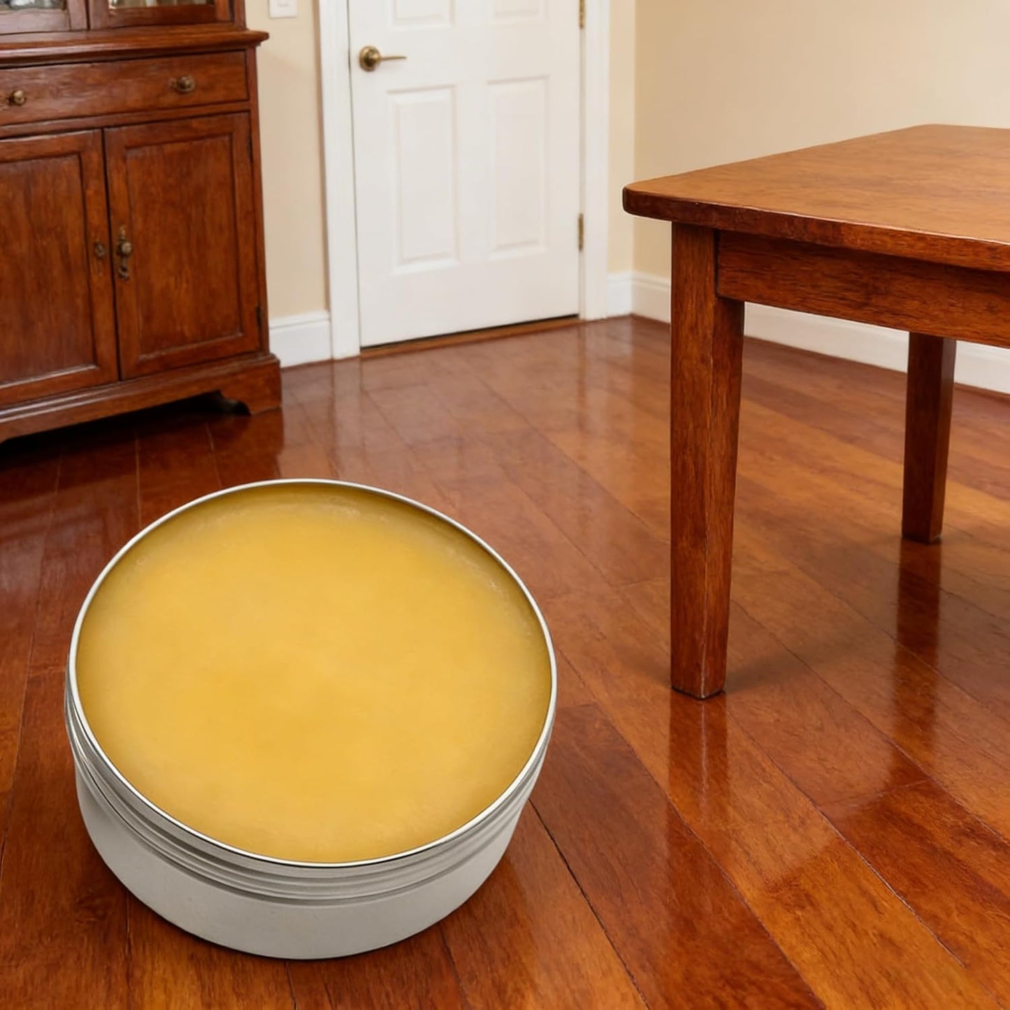 Premium Beeswax Paste Wood Finish & Polish Cutting Board Sealer,Bees wax furniture polish and cleaner,Protects & Restores Furniture Polish for Floors,Cabinets,Tables,for all seasons(200g)
