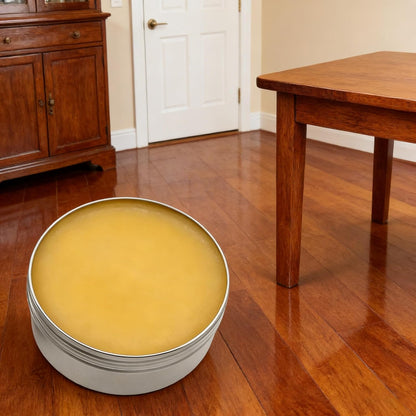 Premium Beeswax Paste Wood Finish & Polish Cutting Board Sealer,Bees wax furniture polish and cleaner,Protects & Restores Furniture Polish for Floors,Cabinets,Tables,for all seasons(200g)