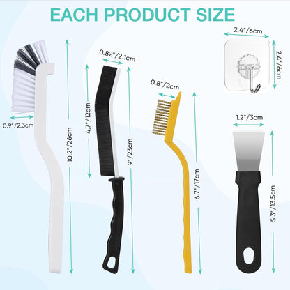 12Pcs Crevice Cleaning Brush Set,Hard Bristle Cleaning Supplies for Deep Cleaning Gap,Home Essentials,Bathroom Scrub Cleaner Brushes Tools for Household Use,Kitchen,Toilet,Window