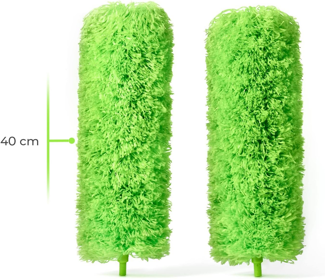 Extendable Feather Duster, Microfiber Duster, Ceiling Fan Duster, Feather Dusters for Cleaning, Dust Cleaner, Cobweb Duster - Electrostatic Bendable Head - up to 55 Inch