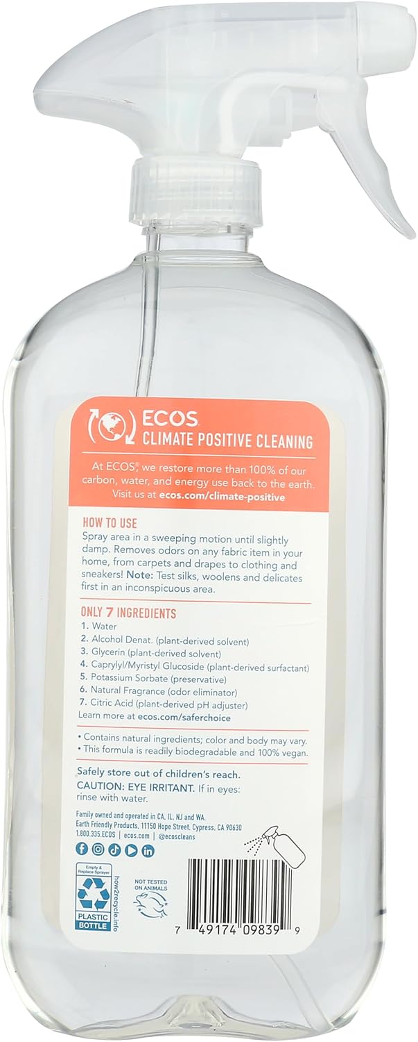 Ecos, Fabric Refresher Odor Eliminator Magnolia Lily, 20 Ounce