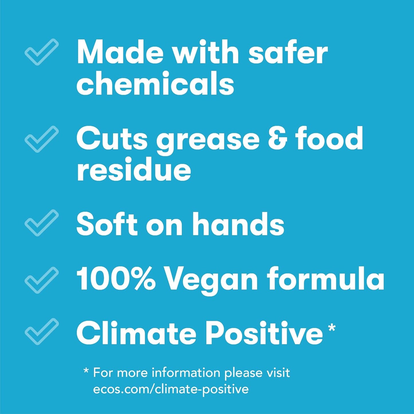 ECOS Dish Soap - Cuts Grease & Food Residue - No Harsh Chemicals - Hypoallergenic for Sensitive Skin - Biodegradable Formula, Recyclable Sustainable Liquid Dishwashing Soap - Natural Pear (Pack of 2)