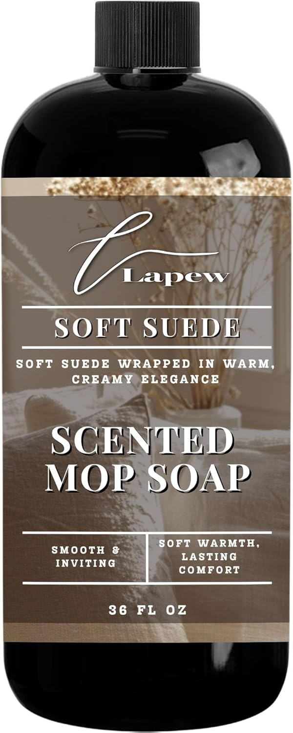 Lapew Santal Scented Mop Soap - Luxury Floor Cleaner Concentrate for Mopping Tile, Laminate, Vinyl & Hardwood | Streak-Free, Low-Foam | 36 oz - Colors A